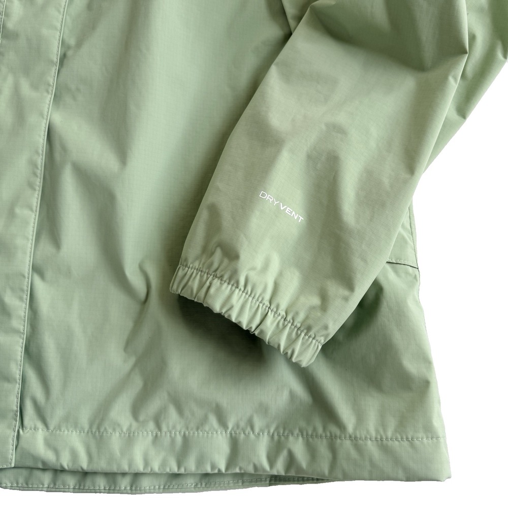 The North Face Women's Antora Jacket Size XL Green Hooded Lightweight Rain Shell - Picture 8 of 12